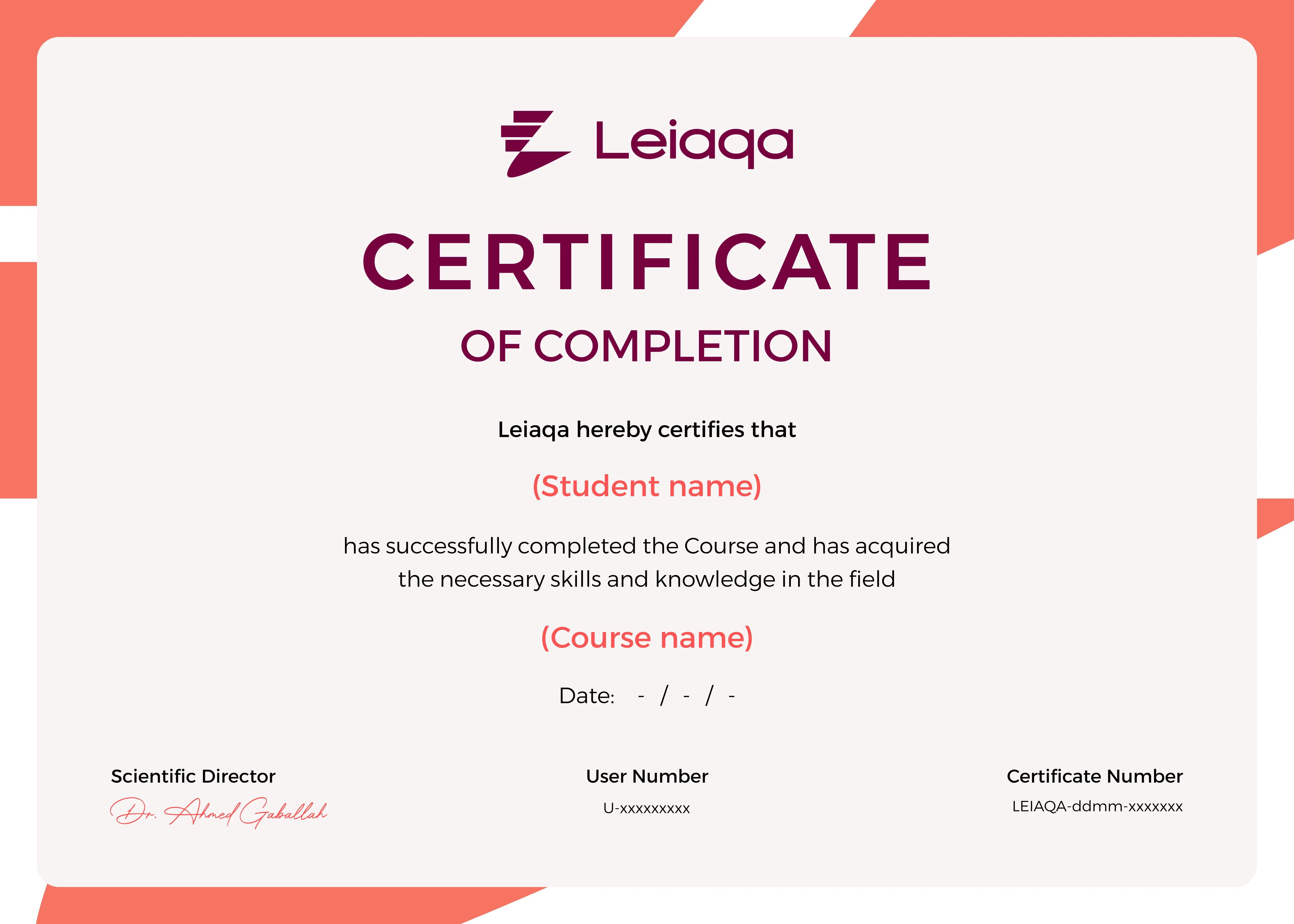 certification